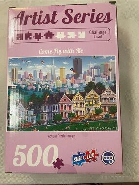 Artist Series 'Come Fly with Me' 500-Piece Puzzle - Pink